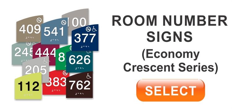 cescent economy room number sign